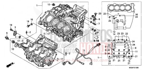 CARTER MOTEUR CB600FD de 2013
